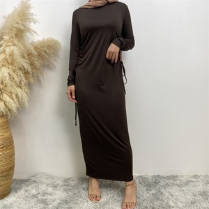 6736 #   Vestido Ajustado de Última Moda, Material Jersey, Dos Lados con Cintura Elástica, Vestido de Manga Larga, Ropa de Mujer a la Moda - Product Image 5