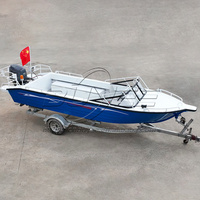 Nouveau design 20 pieds Yacht de pêche de luxe en aluminium Chine 6m bateau à grande vitesse pour les fêtes de famille