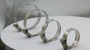 Klem Selang Baja Tahan Karat Kustom Sampel Gratis SUS 300 Klem Selang Roda Gigi Spiral Klem Selang Otomotif Besar - Product Image 6