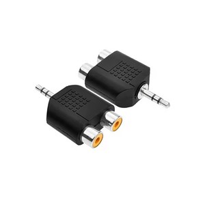 Adattatore da <span class=keywords><strong>jack</strong></span> stereo da 3,5 mm a <span class=keywords><strong>2</strong></span> connettori <span class=keywords><strong>RCA</strong></span> femmina, splitter a Y M/F, adattatore audio <span class=keywords><strong>RCA</strong></span>, cavo audio da 3,5 mm - Product Image 1