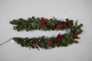 Guirnalda Artificial de Navidad con aguja de pino de mezcla de Pvc personalizada, guirnaldas navideñas artificiales de Pvc de 6 pies - Product Image 3