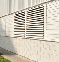 Système de ventilation mural vertical moderne Windowmate, décoration de façade, pare-soleil extérieur réglable, volets en alliage d'aluminium