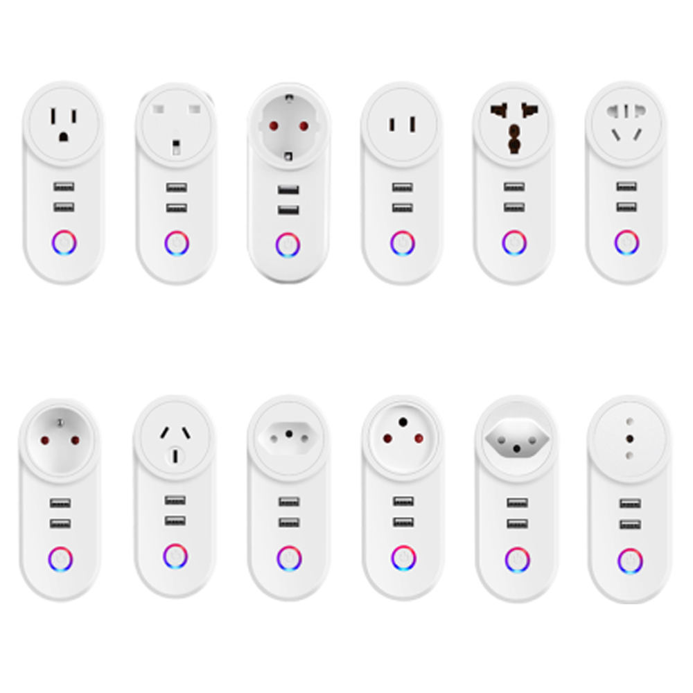 HONPNK31 ETL FCC Wifi Smart Switch Plug Outlet Smart Socket Remote Control Wireless Wall Mounted Smart Plug