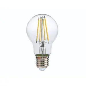 All'ingrosso A60 Edison lampadina trasparente 6w 8w E27 dimmerabile Vintage illuminazione a led lampadina a filamento LED