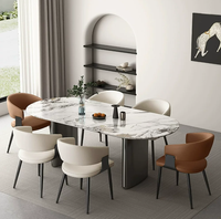 Chaises de salle à manger de luxe modernes, tabourets de comptoir pour la maison, l'hôtel et les jeux de cartes, avec dossier réglable et structure métallique