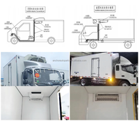 Unité de réfrigération pour livraison en supermarché AC.133.217, congélateur split DC24V R404a pour fourgonnette de courses de 8m³, transport frigorifique fiable