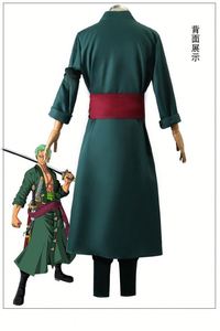 ชุดกิโมโนสีเขียวสำหรับผู้ใหญ่ของผู้ชาย Roronoa Zoro, ชุดคอสเพลย์ต่างหูสำหรับงานปาร์ตี้ฮาโลวีน - Product Image 3