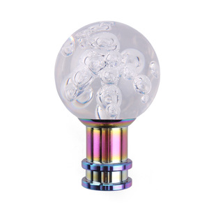 Crastp Crystal Gear Shift Knob Blue Acrylic Bubble Manual Automatic Transmission Car <b>Interior</b> <b>Accessory</b> - Product Image 4