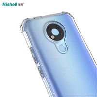 Funda transparente fina a prueba de golpes para teléfono móvil, cubierta trasera de TPU con logotipo personalizado para Nokia 3,4