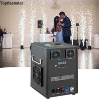 Machine à étincelles 4 pièces avec flight case, effet d'étincelles froides, corps en aluminium pour mariage, spectacle, KTV, bar, club, intérieur, extérieur