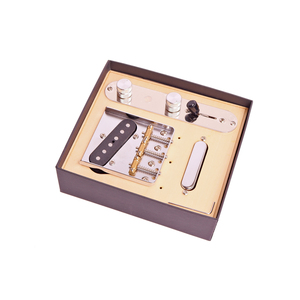 Micros de guitare L Brand pour style vintage, bobine simple Alnico V, avec interrupteur 3 positions et commande push-pull 1V+1T, finition chromée - Product Image 1