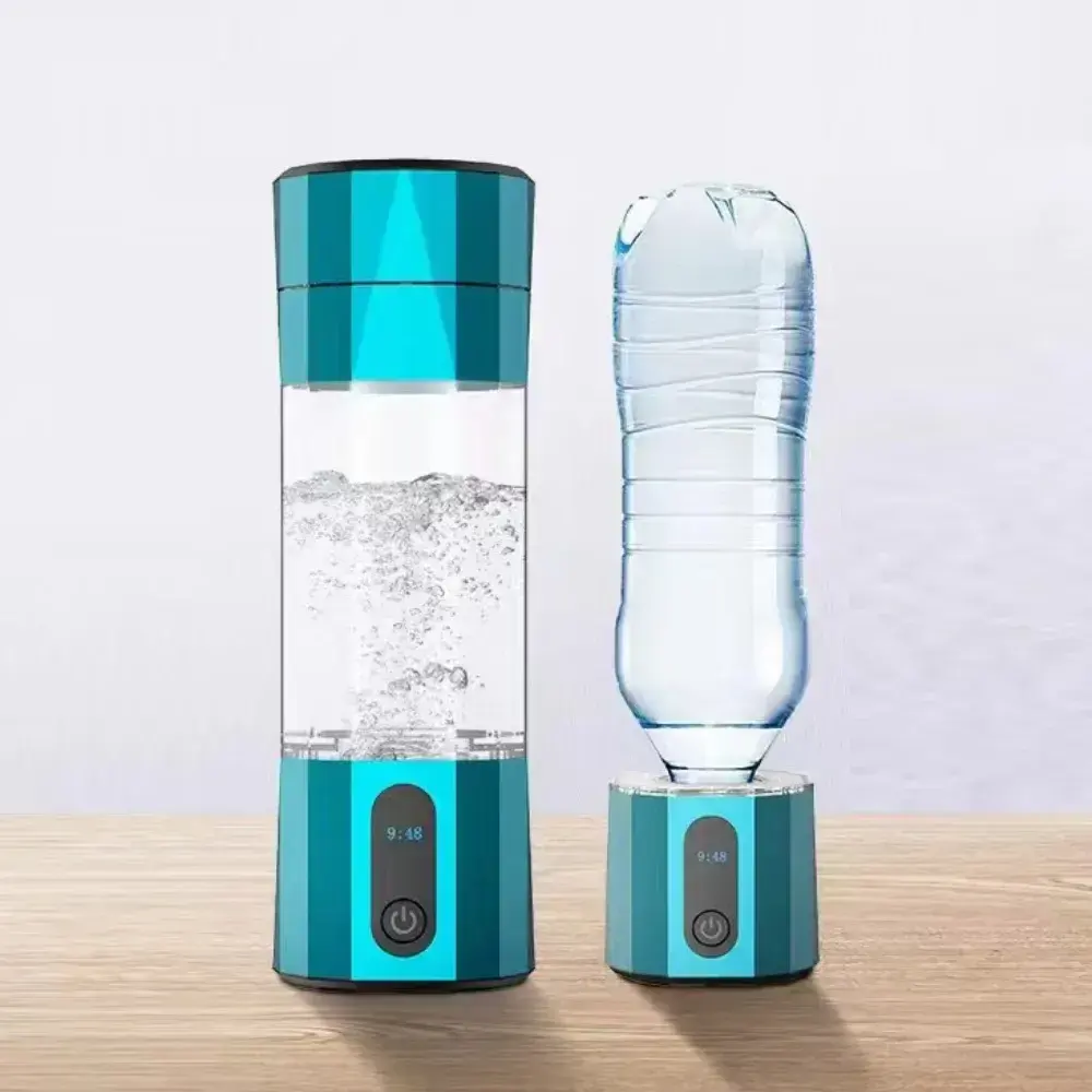 زجاجة مياه غنية بالهيدروجين مع جهاز استنشاق مائي مائي مائي مائي مائي H2