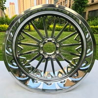 Jantes forgées en aluminium poli 6/8 trous 8x180 8x170 8x6.5 6x5.5 pour Chevy Ford Dodge GMC 20x10 20x12 22x10 22x12 22x14 24x12 24x14