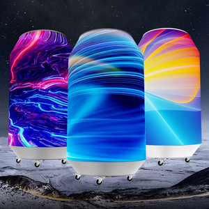 Écran LED Cylindrique Flexible HD pour Canettes de Bière avec Refroidisseur Intégré pour Publicité en Bar et Pub Intérieur - Product Image 2