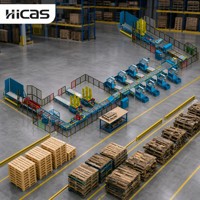 Inspection et tri de palettes par qualité avec tri des rejets pour la récupération des palettes de location et la ligne de tri et de recyclage des palettes logistiques
