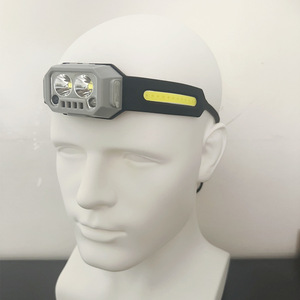 LED Headlamp 2000mAh <b>Rechargeable</b> <b>Motion</b> <b>Sensor</b> Adjustable Band Outdoor Cycling <b>Lighting</b> 100-199M Range - Product Image 1