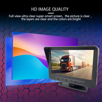 Wemaer 7 pouces 1024*600 IPS Display 1 CH AHD 720P Caméra de vision nocturne de recul Full HD Système de surveillance des bus de camion