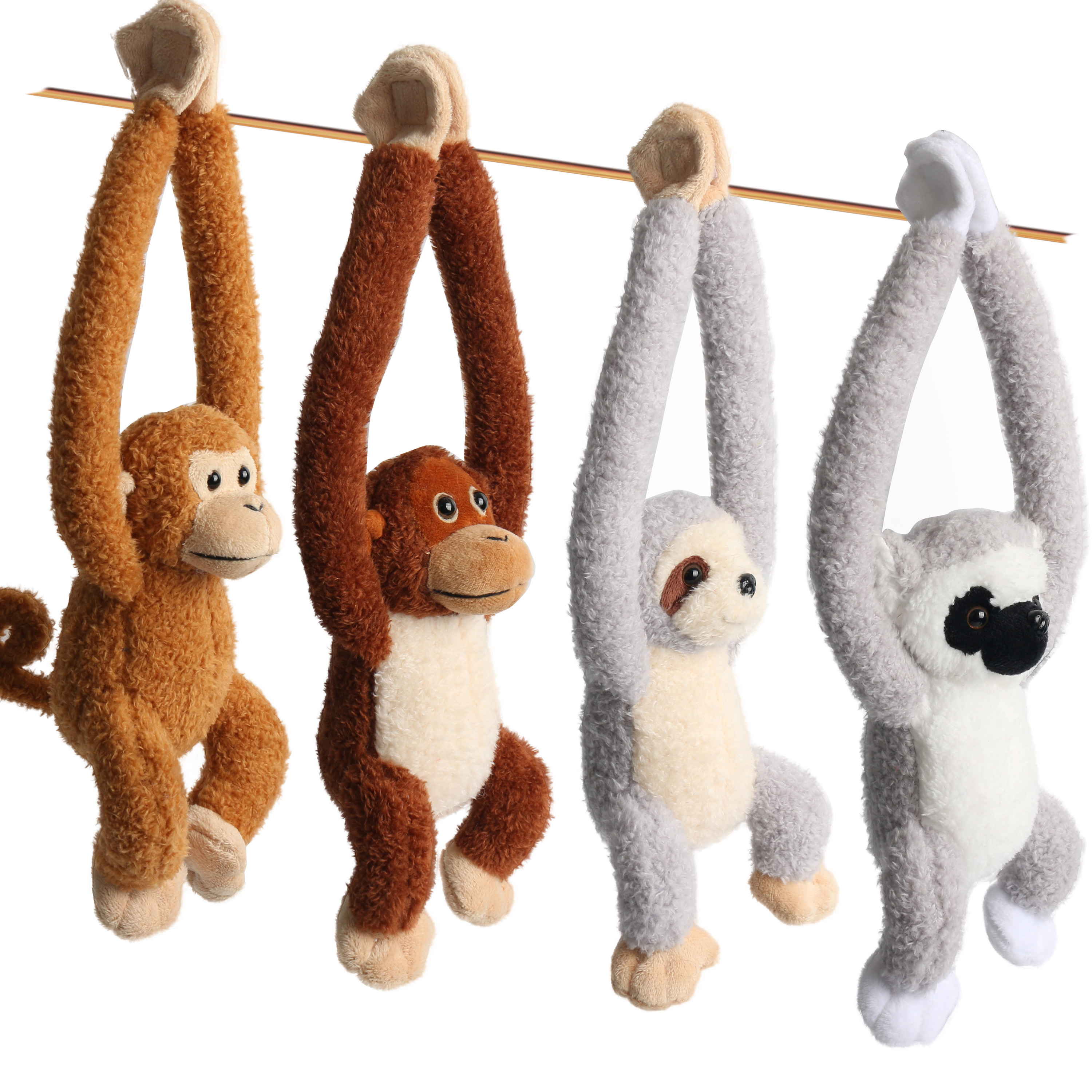 Jouets en peluche Marionnette en Peluche de 25cm, Animaux Parlant, Éléphant, Tigre, Singe, Poupées, Cadeau-singe - Jeux - Jouets
