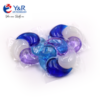 Capsules de lessive Super Clean 4 en 1 avec détergent assouplissant protecteur de couleur et détachant