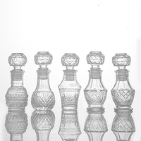 Fantaisie Cristal Mini 50ml Carafe Bouteilles Bouteilles En Verre pour Vodka Brandy Vin Carafe En Gros