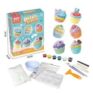 Ensemble de plâtre peint bricolage cadeaux de noël <span class=keywords><strong>pour</strong></span> enfants graffiti <span class=keywords><strong>dinosaure</strong></span> animal gâteau modèle coloriage jouer maison peinture jouet <span class=keywords><strong>pour</strong></span> enfants - Product Image 5