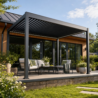 Auvent de jardin rétractable pour voiture, pergola, auvent extérieur à bras rétractable en aluminium, auvent cassette complet