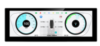 Offres Spéciales 8 pouces écran tactile Android Auto Apple Carplay sans fil pour Tesla modèle 3 Y moniteur avec GPS Navigation compteur de vitesse
