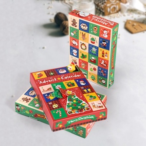 Coffret Cadeau Mystère en Papier Calendrier de l'Avent de Noël 24 Jours Petite Boîte Surprise de Noël Amusante Faite Maison avec Chocolats et Snacks - Product Image 5