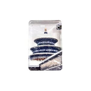 Custom Promotional Souvenir Transparent Saudi Arabia Cities Photo Clear Square Refrigerator Magnet Liquid Acrylic Fridge Magnet - Product Image 5