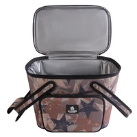 Sac isotherme pliable pour le déjeuner avec poche avant, bandoulière réglable, matériau durable de qualité alimentaire et grande capacité
