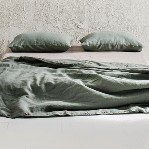 Hotel Wholesale Twin <b>King</b> Linen Duvet Cover Bedding Set French Luxury Flax Pillowcase Bed <b>Sheet</b> Linen Bedding for Bedroom - Product Image 4