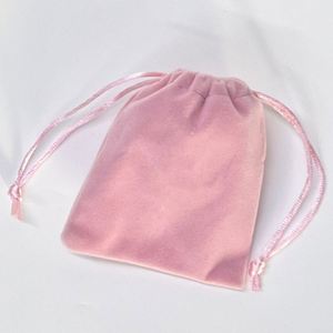 Pochette en velours 9x11cm avec cordon de serrage, sac de rangement pour bijoux, cadeaux et écouteurs, pour l'organisation et l'emballage - Product Image 1