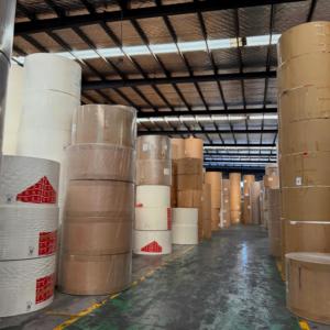 Rouleau de papier PE enduit en vrac, biodégradable, simple face, format jumbo, impression personnalisée pour emballage alimentaire rapide à emporter, usine - Product Image 4