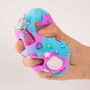 Hot Sale Ice Cream Ocean Butter Slime <b>Set</b> Stretch Scented Playdough 2 Color Slime with Starfish Charms for Kids - Product Image 3