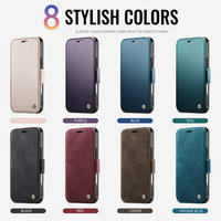 Étui portefeuille magnétique CaseMe pour iPhone 17 Pro Max, coque à rabat en PU premium avec protection RFID pour iPhone 17 Pro Max