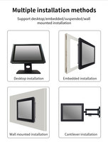 Panel PC Industrial de Aleación de Aluminio con Pantalla Táctil Capacitiva IPS TFT FHD Resistente al Agua para Exteriores, Monitor Empresarial de 15.6/21.5 Pulgadas con Windows RS232