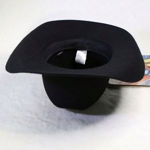 Sombrero de Vaquero de Lujo OEM ODM con Cinturón de Cuero y Fieltro 100% Lana, Estilo Americano Occidental, Diseño Liso para Fiestas y Viajes - Product Image 6