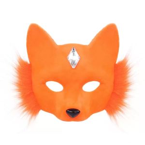 Maschera Semimaschera Volpe - Accessorio per Giochi di Ruolo <span class=keywords><strong>BDSM</strong></span> e Cosplay, per Feste in Maschera di Halloween, Giocattolo Erotico - Product Image 6