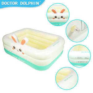 Piscina Inflable <span class=keywords><strong>Pequeña</strong></span> para Niños, de Uso Doméstico, Sobre el Suelo, para Exteriores, Diseño de Conejo, para Familias - Product Image 2