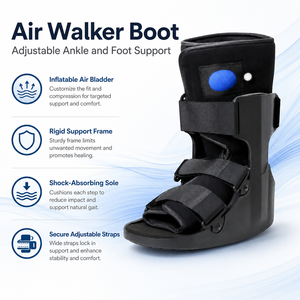 Bota Ortopédica de Soporte para Tobillo con Cámara de Aire de Grado Médico para Fracturas y Recuperación Postoperatoria con Celdas de Aire Inflables - Product Image 1