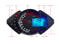 Compteur de vitesse de moto numérique LCD personnalisable pour Keeway RKS 125 150 200 Benelli VLM 150 Meter
