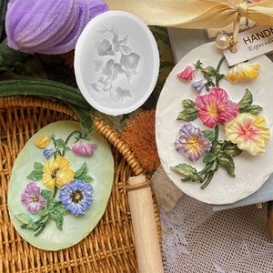 Stampo in <span class=keywords><strong>silicone</strong></span> a forma di fiore (tulipano, mughetto) per gesso, sapone, pietre aromatiche, ciondoli per auto, sacchetti profumati per armadi fai da te - Product Image 5