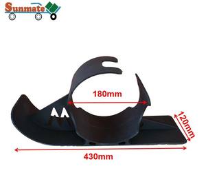 חיי צמיגים ארוכים 7X4 אינץ' גלגל מתקפל מתקפל עגלת סקי מזחלת דשא - Product Image 3