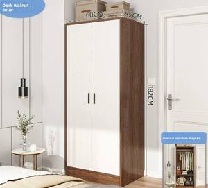 خزانة ملابس خشبية حديثة فاخرة وبسيطة ذات سعة كبيرة سهلة التركيب وصديقة للبيئة متينة للمنزل وغرفة المعيشة والفندق والفيلات - Product Image 3