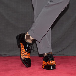 Chaussures Oxford carrées neuves et luxueuses pour hommes - Tige en cuir véritable - Caractéristiques antidérapantes et massantes - Pour les occasions formelles, les affaires, les mariages - Product Image 3