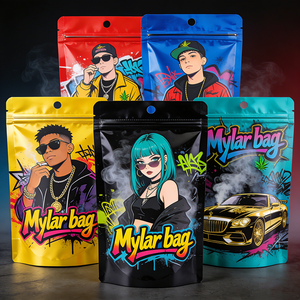 Sac en Mylar thermoscellable, hermétique, anti-odeur, pour le thé, les grains de café, les noix, les bonbons, les herbes, récipient de conservation à long terme - Product Image 1