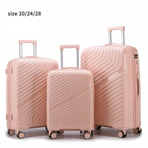 Juegos de <span class=keywords><strong>Maletas</strong></span> de Viaje Personalizadas con Ruedas de Polipropileno, Juegos de <span class=keywords><strong>Maletas</strong></span> de Polipropileno de 20, 24 y 28 Pulgadas, Maleta de Viaje con Ruedas para Avión - Product Image 3