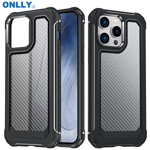 Effacer Cover 13 12 <span class=keywords><strong>11</strong></span> Modèle En Fiber de Carbone Armure Manchon De Protection TPU + PC Téléphone Shell Cas Pour <span class=keywords><strong>iPhone</strong></span> 14/max/pro/ pro max - Product Image 2