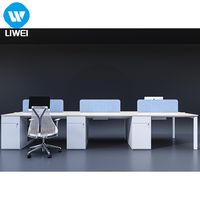 Table de travail modulaire ergonomique LIWEI en bois, bureau de bureau avec design écologique réglable pour bureau moderne