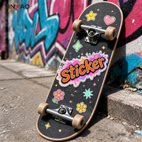 Pegatinas Personalizadas de Vinilo, Resistentes al Agua, con Diseño de Grafiti y Letras, para Patinetas y Botellas de Agua, Resistentes a los Rayos UV, Marca Yingao